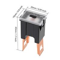 Fusible automatique 40A Fusible long branché FLB-40 le lien fusible automobile (borne à boulon 13/16 "-40A (vert)) Jambe longue