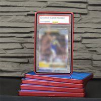 Étui de protection pour cartes de sport en verre transparent double face avec fermeture magnétique et bordure en alliage pour cartes de basket-ball