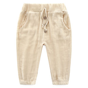 High Quality Waterproof Cotton Kids Boys Casual Long Pants 2-6 Years From Ready Made Garments Wholesale Market - Product Image 2