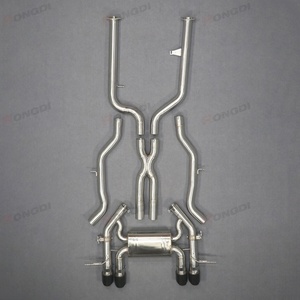 Easy to Install 89-76mm High-Performance Straight Exhaust Catback for BMW M2 G87 S58 Stainless Steel Golden Fish Scale Welding - Product Image 5