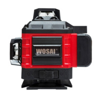 Niveau laser rouge 4D Wosai 16 lignes, horizontal et vertical, avec auto-nivellement, pour intérieur et extérieur – Meilleures ventes