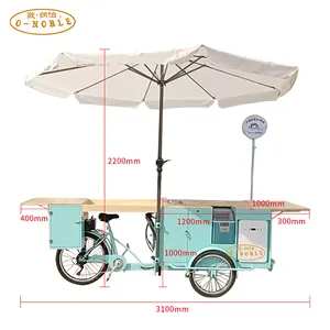 Mobile coffee Cart electric tricycle for coffee sale 3 wheel bike for business