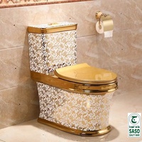 Confortable, toilette de luxe en céramique chinoise, royale, personnalisé, dorée