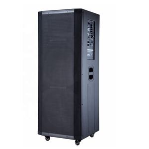 Haut-parleur actif sur chariot 12V <span class=keywords><strong>de</strong></span> grande puissance 1000W, double 15 pouces en bois, OEM personnalisé, fabriqué en Chine par une usine OEM <span class=keywords><strong>de</strong></span> haut-parleurs à forte puissance. - Product Image 1