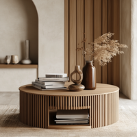 Table basse en bois de luxe de qualité supérieure, design nordique moderne, montage facile, mobilier de maison, salon, plateau en marbre