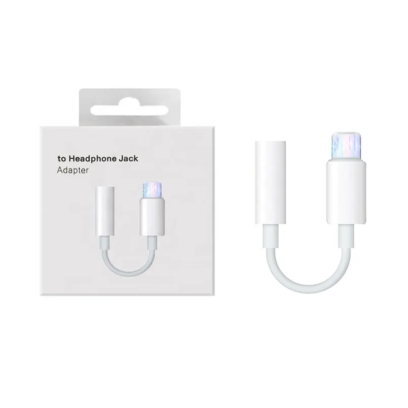 For Apple Headphone Jack Adapter For Iphone Voice Calls Adaptor For Lightning To 3.5 Mm Headphone Jack Adapter