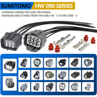 Conector YB 6189-0132 HW 2.3mm(090) Conector Hembra de 4 Pines para Sensor de Oxígeno Automotriz