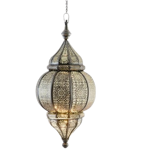 Antique Color Perforated Design Unique Style <b>Moroccan</b> Lamp Gold Finished <b>Decorative</b> Hanging Pendent Lamp - Product Image 4