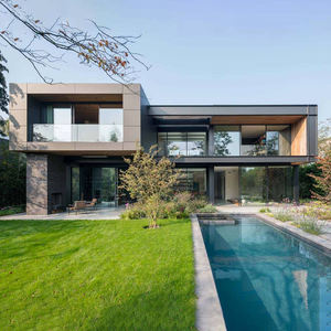 Modernas Villas de Dos Pisos de Acero Ligero para Zonas Rurales, Casas Autoconstruidas con Vista <span class=keywords><strong>al</strong></span> <span class=keywords><strong>Mar</strong></span> y Planos de Diseño Integrados - Product Image 3