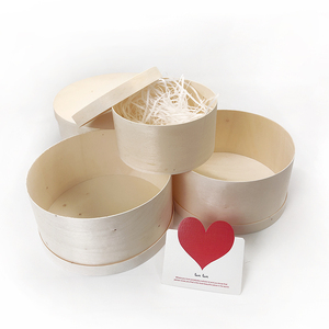 Tùy Chỉnh Sang Trọng Thân Thiện Với Môi Dùng Một Lần Gỗ Bao Bì Thực Phẩm Bento Hộp Nắp Bằng Gỗ Bát Tròn Hộp Bằng Gỗ Gifting - Product Image 3