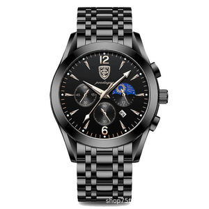 POEDAGAR, nuevo reloj deportivo para hombre, marca superior de lujo, reloj impermeable para hombre, reloj de pulsera de cuero con fecha de cuarzo para hombre <span class=keywords><strong>829</strong></span> - Product Image 2