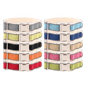 2023 New Design Eco-Friendly Hemp <strong>Dog</strong> <strong>Collar</strong> Night Safety <strong>Reflector</strong> Strip Adjustable Hemp <strong>Dog</strong> <strong>Collar</strong> - Product Image 1