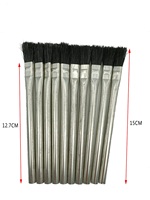 Brosses de nettoyage à l'acide de qualité industrielle et bricolage Petit tube en métal Brosses à cheveux en poils de cheval Personnalisable OEM Support Peinture