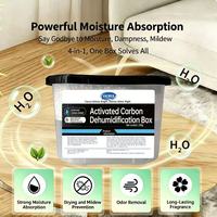 Boîte déshumidificatrice domestique au charbon actif et au chlorure de calcium, anti-moisissure et anti-humidité