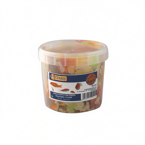 Seau à nourriture pour poissons d'eau froide Tommy, en plastique transparent, nutrition complète pour poissons rouges et aquariums d'eau douce - Product Image 1