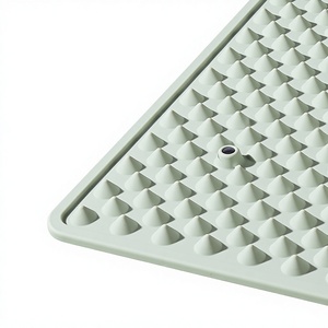 Green Ultra-slow Jogging Soft <b>Silicone</b> Acupressure Mat Foot Massage <b>Pad</b> Meridian Unblocking Massager Indoor Treadmill Mat - Product Image 4