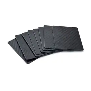 Tấm Sợi Carbon Kích Thước Tùy Chỉnh Tấm Carbon Bóng Chéo T300 3K 200G 305*230*1Mm Tấm Carbon