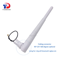Enrutador externo Antena WiFi Omni 5dBi MHF4 Ufl Pato de goma pelado Antena WiFi de 2,4 GHz