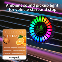Diffuseur d'air pour voiture M8, parfum pour sortie d'air, aromathérapie, parfum d'intérieur, lampe à rythme musical RGB