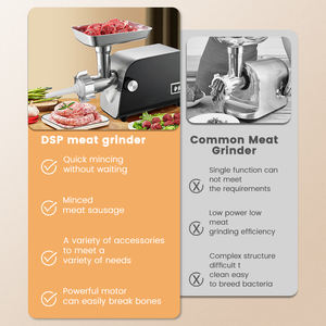 Hachoir à viande DSP KM5024 à haut rendement: 220 - 240V, faible bruit, fonction réversible, moteur en cuivre complet multi-accessoire - Product Image 5