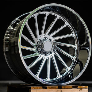 Jantes de camion brillantes forgées à lèvre profonde 20/22/24/26 pouces 10J 6x139.7 Multi-rayons Poli Personnalisé pour F250/ Bronco - Product Image 3