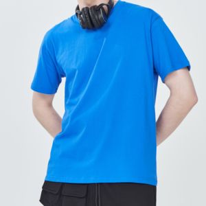 <span class=keywords><strong>T</strong></span>-<span class=keywords><strong>shirt</strong></span> Neutra Personalizzabile con Logo, in Cotone Pesante 100%, a Manica Corta, da Uomo, Stampata, Vestibilità Ampia, Girocollo - Product Image 2
