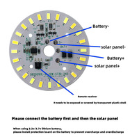 Module LED solaire circulaire bicolore 3,2V/3,7V (12W) pour plafonniers solaires avec télécommande