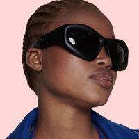 Lunettes de soleil unisexes personnalisées à monture large et verres PC, idéales pour la photographie de rue en extérieur, protection UV400, avec coffret cadeau