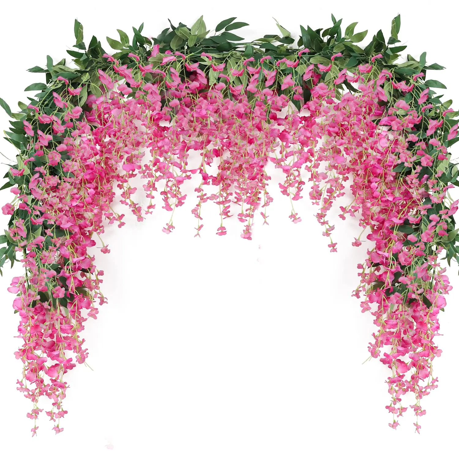 2022 New Wedding Silk Artificial Wisteria Flower Hanging Vine Flower Artificial Vine for Party Home Garden Decorating