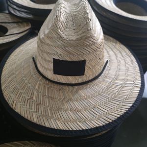 <span class=keywords><strong>Sombrero</strong></span> de Paja Panamá con Borde Ancho y Diseño Hueco, Impresión Serigrafiada, Unisex, para Playa, Pesca y Actividades al Aire Libre - Product Image 3