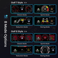 Tableau de bord numérique Junsun 12,3'' pour VW Golf 7 Scirocco Golf 6 MK7 Passat B8 B6 Tiguan Sharan, cockpit d'instruments virtuels