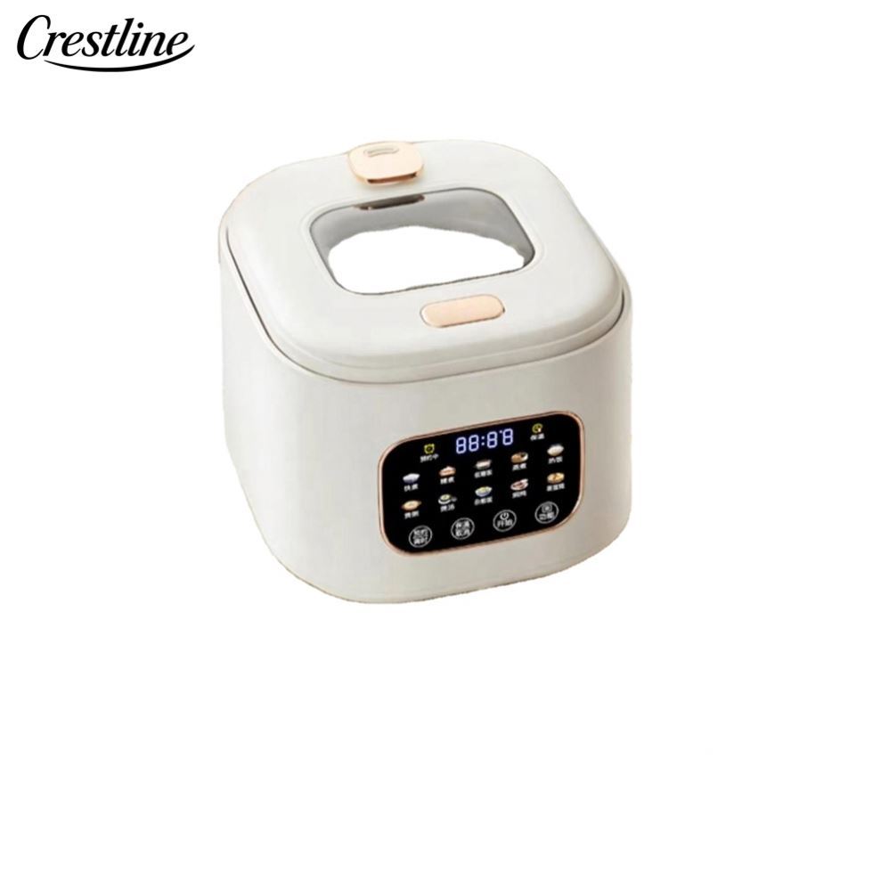 Mini Electric Rice Cooker Smart Household Appliance 10 Preset Functions Modern Automatic Digital Rice Cooker Housing Plastic