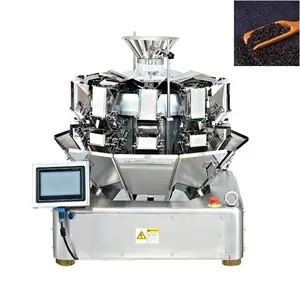 Máquina de enchimento mini 14 cabeças multihead pesador picado frutas cubos grânulo pesando máquina de embalagem