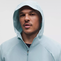 Veste de sport coupe-vent à manches raglan pour homme, fermeture éclair intégrale, séchage rapide, imperméable, à capuche, avec grande poche, logo personnalisé, printemps, ODM