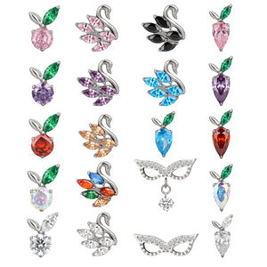 Factory Newest Fine Jewelry Piercing Jewelry Carrot Masquerade <b>Mask</b> Swan Helix Earring Labret Ear Ring - Product Image 1