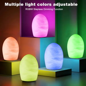 Lámpara de Mesa de Alabastro Natural Recargable de Diseño Creativo ZEROUNO, Sensor de Vibración, RGBW, Interruptor de Ajuste Multi-Partida - Product Image 3