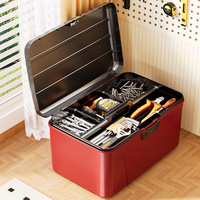 Organisateur de bureau, boîte de rangement en PP verrouillable par mot de passe, portable, moderne, durable, hermétique, grande capacité, fournitures artistiques, multi-tailles