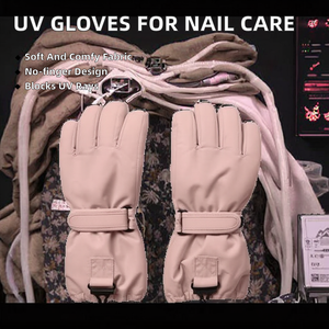 Gants anti-UV pour lampe à gel, protection professionnelle pour sports d'hiver, en coton et fibre de bambou, écologiques, pour manucure, nail art et soins de la peau - Product Image 1