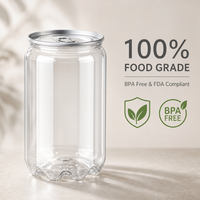 Pot en plastique transparent en PET, récipient hermétique, boîte de rangement, emballage transparent avec couvercle, lot en vrac