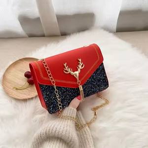 I-0120 Fashion Shoulder Purses for Women <b>Square</b> Ladies Bag Wholesale Sequin Decoration Embroidery Women Bags Chain Shoulder Bag - Product Image 4