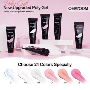 R S Nail Gel Unghie a Rapida Asciugatura 15g <span class=keywords><strong>Senza</strong></span> Logo 6 Colori Gel Acrilico Spesso Effetto Jelly per Estensione Unghie Soluzione Liquida Gel Slip - Product Image 2