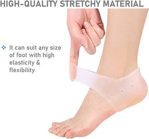 Semelles intérieures de sport en <span class=keywords><strong>silicone</strong></span> TPR anti-fissures, coussinets de talon en gel hydratant pour les pieds, doux et flexibles, écologiques - Product Image 1