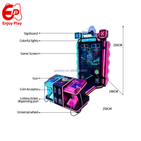 Indoor Laser Schietspel Arcade Machine Fabrieksdirect 1-2 Spelers Muntenautomaat 65 Inch Sim Pistool Multi Ticket voor Winkelcentrum FEC Op Maat