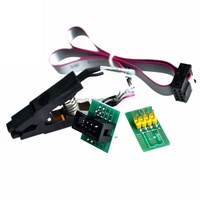 Placa de Desarrollo USB CH341 Serie 24/25 para EEPROM Flash BIOS + Clip de Prueba SOIC8/SOP8 + Adaptador de 1.8V + Adaptador SOIC8 Kit DIY