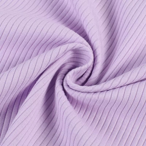 Tela de Punto Acanalado Fino sin Costuras de Algodón, Poliéster y Spandex 2x2, 2x1, 1x1 para Puños de Ropa - Product Image 4