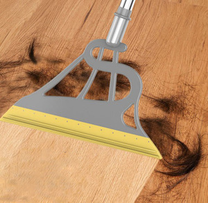 Vadrouille magique multifonction 2 en 1 en Silicone, balayeuse rétractable pour cheveux, grattoir en verre pour salle de bains et toilettes - Product Image 2