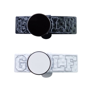 Factory Supply OEM ODM Magnetic Ball Mark Metal Enamel Mark Golf Ball Marker <b>Hat</b> Clip - Product Image 2
