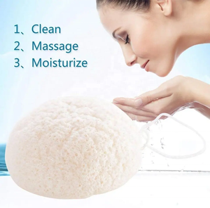 Éponge de Konjac de Noël 100% naturelle en fibres végétales, éponge de douche réutilisable pour une peau plus lisse, exfoliation douce - Product Image 6