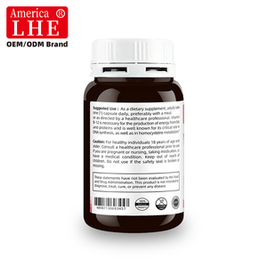 Ingredientes Personalizados Shecome Vitamina B12 1000 mcg Suplemento para Apoyar la Salud del Sistema Nervioso en Adultos Cápsulas de Vitamina B12 - Product Image 3