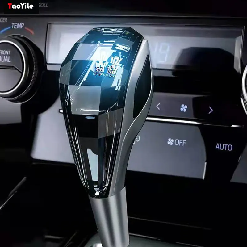 Za — accessoires d'intérieur de voiture en cristal lumineux, pompon tactile, rvb, led acrylique, équipement de véhicule